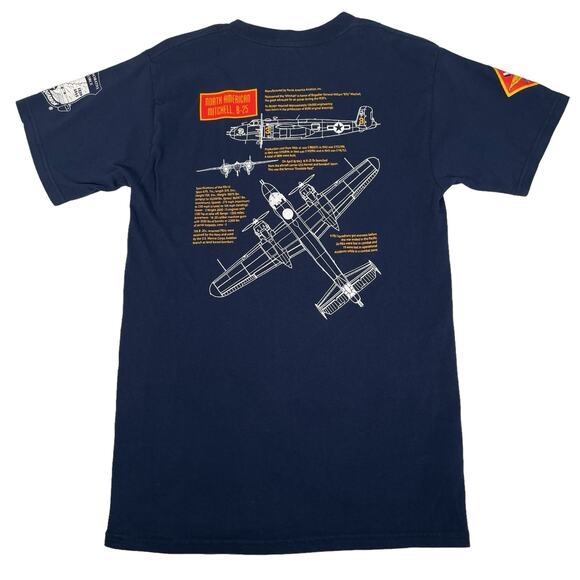United States Marine Corps DEVIL DOG Aviation Mitchell B-25 Tshirt size Small - Picture 2 of 7